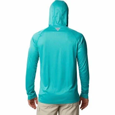Columbia Men's Terminal Tackle Heather Hoodie - Large, Blue