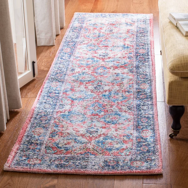 Safavieh Saffron 557 Area Rug, Rust, Blue, 2&3x22 x 8& Rectangle