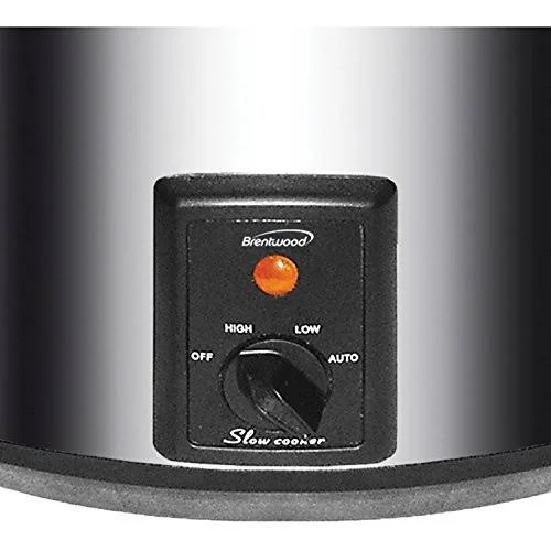 Brentwood SC-170S 8 Quart Slow Cooker - Stainless Steel