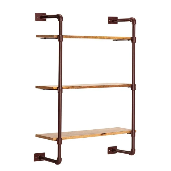 Weston Three Tier Shelf Brown (24x22 L x 24x22 W x 33.5x22 H)