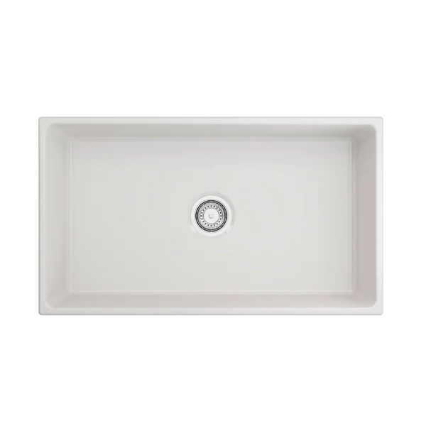BOCCHI Farmhouse Contempo 33x22 Apron Front Fireclay Single Bowl Kitchen Sink - Sapphire Blue