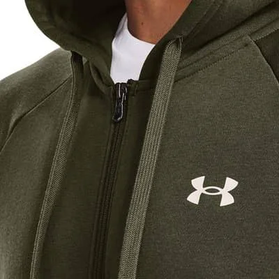 Under Armour Rival Cotton Full Zip Hoodie Green - 3XL
