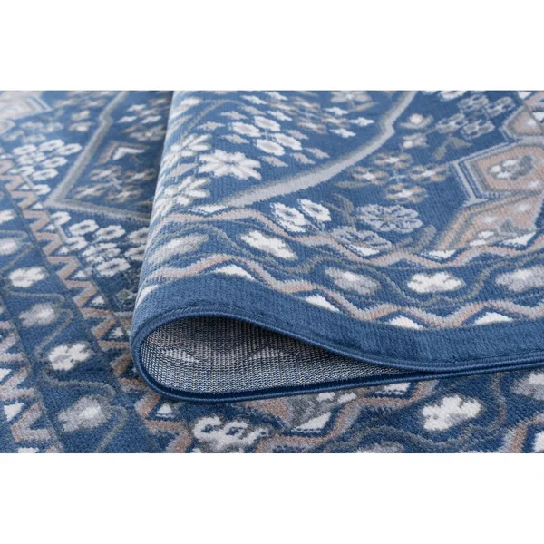 Alise Rugs Hamilton Traditional Oriental Runner Rug - 7&10 x 7&10 - Cream