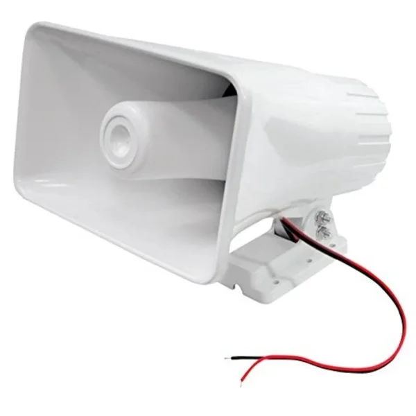 4) Pyle PHSP5 8x22 65W 8-Ohm Indoor & Outdoor PA Horns Speaker White Audio