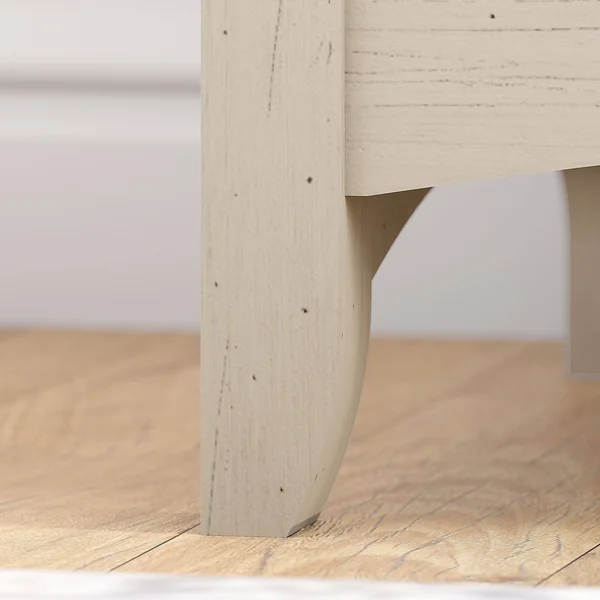 Bush Furniture Salinas Shoe Storage Bench - Antique White