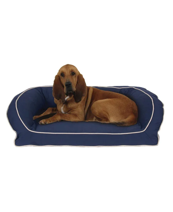 Carolina Pet Company Large/X-Large Barn Red Classic Canvas Bolster Bed