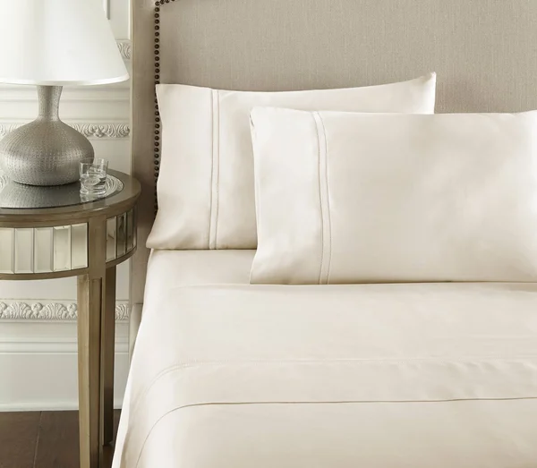 Yalda Sheet Set, 100% Giza Egyptian Cotton, King, Ivory