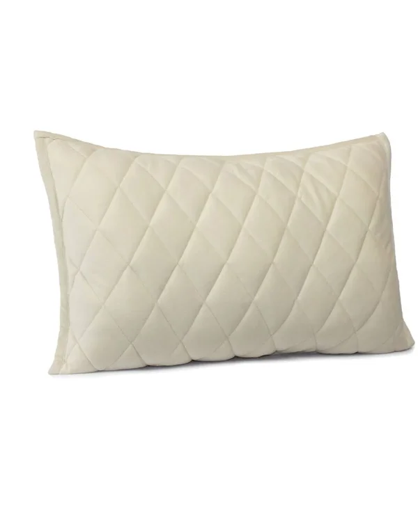Jennifer Adams Velvet Diamond Sham (Natural Linen - Standard)