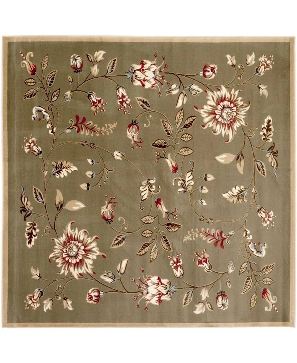 Safavieh 6&-7x22 x 6&-7x22 Square Lyndhurst LNH552 Green - Multi Rug