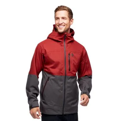 Black Diamond Men's BoundaryLine Mapped Jacket - Small - Black, Carbon