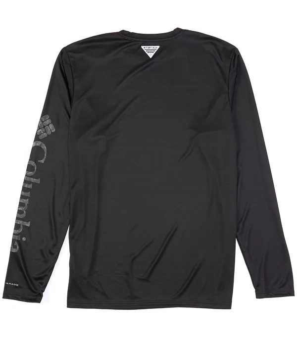 Columbia Red Spark/Americana Men's Terminal Tackle PFG Sleeve Long Sleeve Shirt