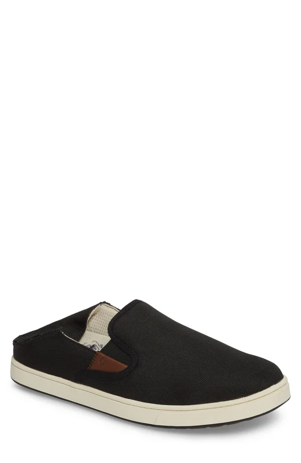 Olukai Men's Kahu - Black, Off White - 11.5