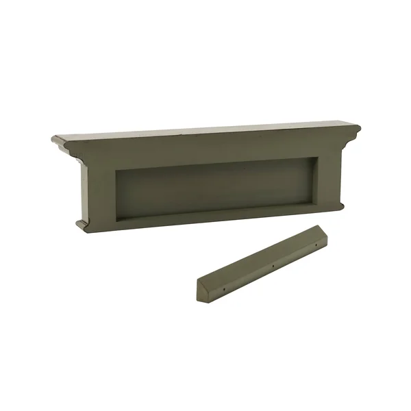 NovaSolo Halifax Mahogany Wood 4 Hook Coat Rack in Green Colour