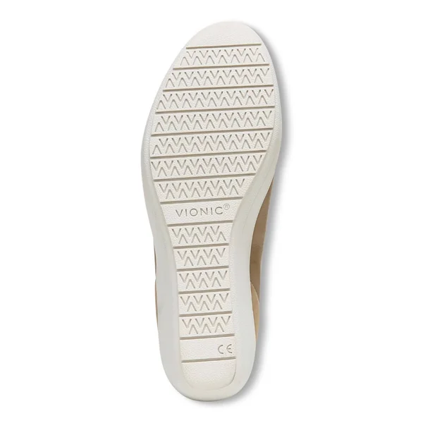 Vionic Jacey Women's Slip-On Wedge Shoe Toffee - 5 Medium