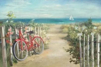 Danhui Nai Large 3-Piece Canvas Print - Summer Ride Crop ( transportation > by Land > Bicycles art)
