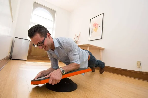 Stealth Core Trainer Personal - Dynamic AB Plank Workout - Interactive Fitness Board (Orange)