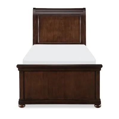 Theodis Sleigh Headboard Greyleigh Baby & Kids Size: Twin - Color: Warm Cherry