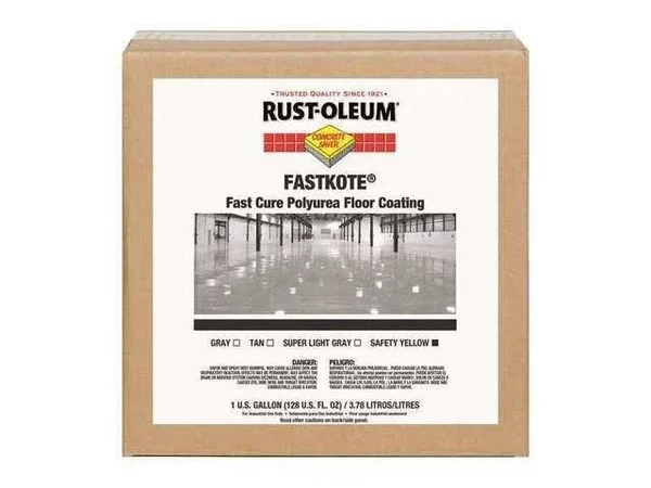 Rust-Oleum High Gloss Polyurea Floor Coating - Safety Yellow, 1 gal. 277498