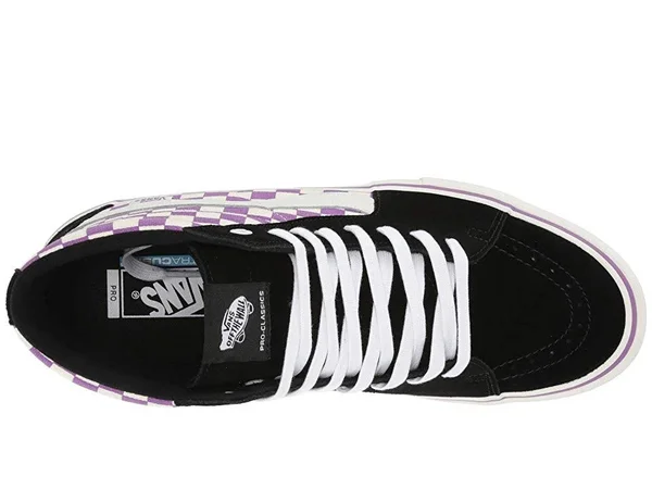 Vans Checkerboard Sk8-Hi Pro (Black/Dewberry)