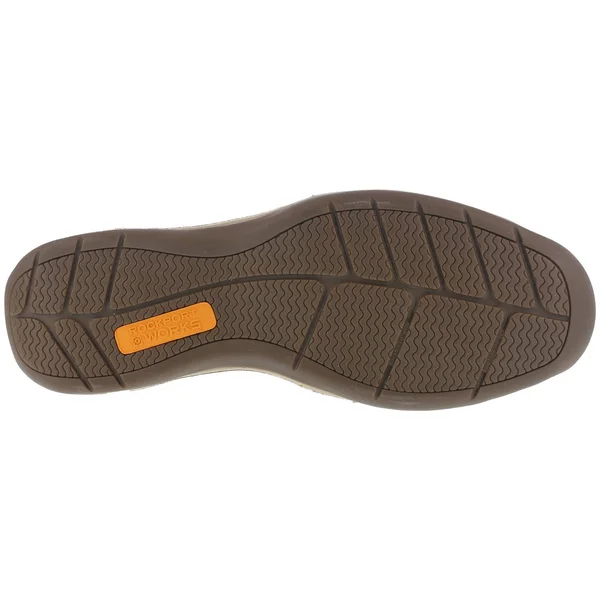 Rockport Men's Brown Internal Met Guard - Steel Toe Boat Shoe RK6734