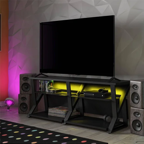 NTense Genesis 70x22 Gaming TV Stand Black