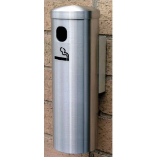 Glaro 4401-HG Wall Mount Smoker's Post in Hunter Green, 3-1/2inch Dia x 12inch H