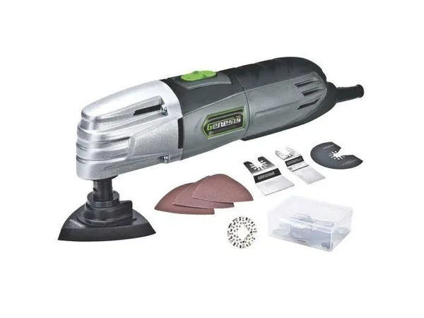 Genesis Gmt15a Multi-Purpose Oscillating Tool, Corded, Grey
