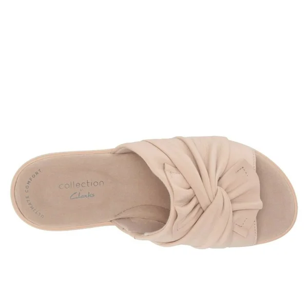 Clarks Women's Jillian Leap Wedge Slide, Size: 8.5, Blush Leather