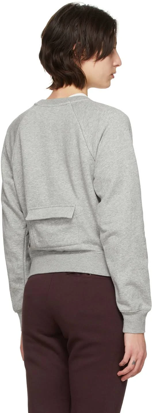 Nike Womens Swoosh Crew - Grey/White Size S