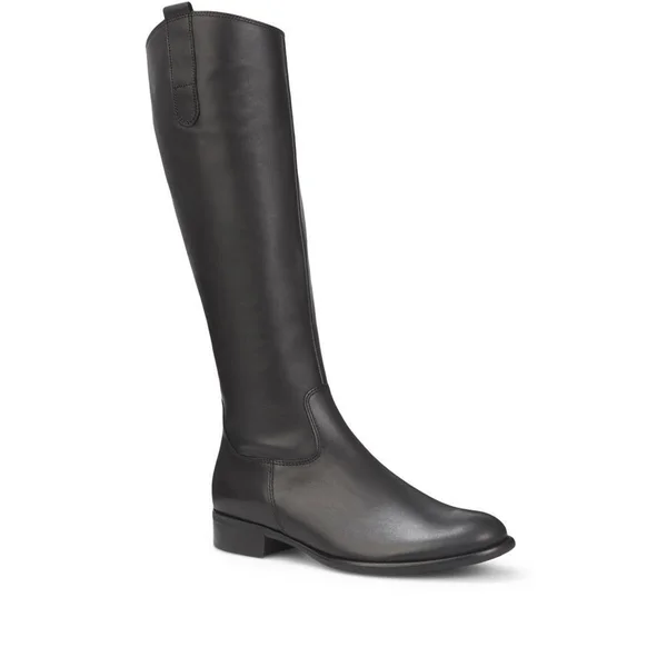 Slim Fit Brook Leather Riding Boots (GAB28507) by Gabor Black - Us: 9.5/ UK: 7.5/ EU: 40.5