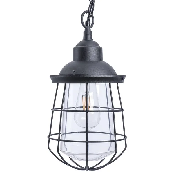 Paradise Lighting 20577bk LED Hanging Garden Light, Glass/Metal, Black