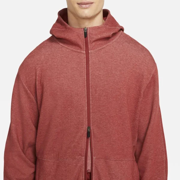Nike Yoga Men's Full-Zip Hoodie in Red - Size: Small, CU6260-689