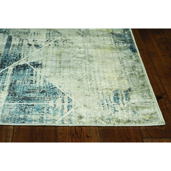 Kas Montreal 4767 Grey/Blue Twilight Area Rug 7&7x22 Round