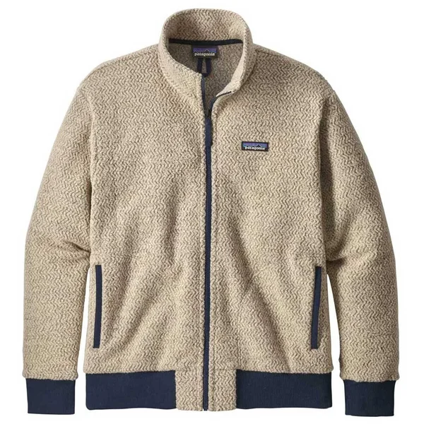 Patagonia Men's Oatmeal Heather Woolyester Fleece Jacket