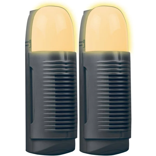 Air Innovations Set of 2 Plug-In Air Purifierswith Nightlight, Black