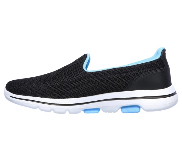 Skechers Women's GOwalk 5 Fantasy Walking Shoe Black/Turquoise 9