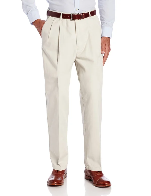 Haggar Work to Weekend Classic-Fit Pleated Pants