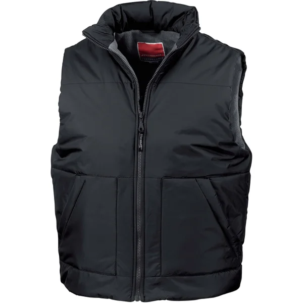 Result Fleece Lined Bodywarmer, R44X, Black (L)