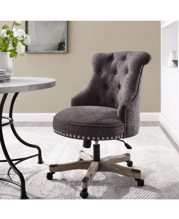 Linon Home Decor Hollyn Office Chair - Gray