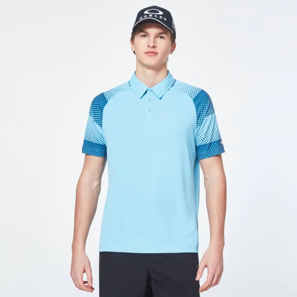 Oakley Dot Sleeves Polo - Men's Aviator Blue Small FOA400519-6VB-S