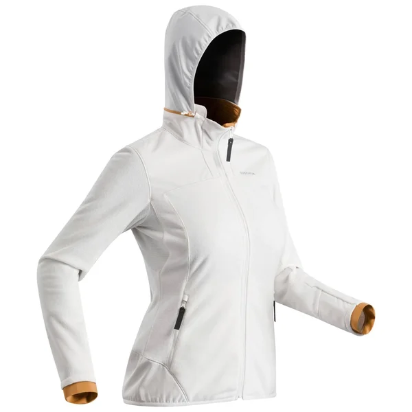 Quechua Women's Snow Hiking Fleece X-Warm Sh500 Jacket in Light Grey - Size Medium