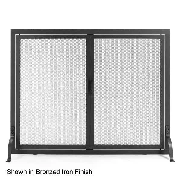 Classic Fireplace Screen with Doors - 56x22 x 38x22
