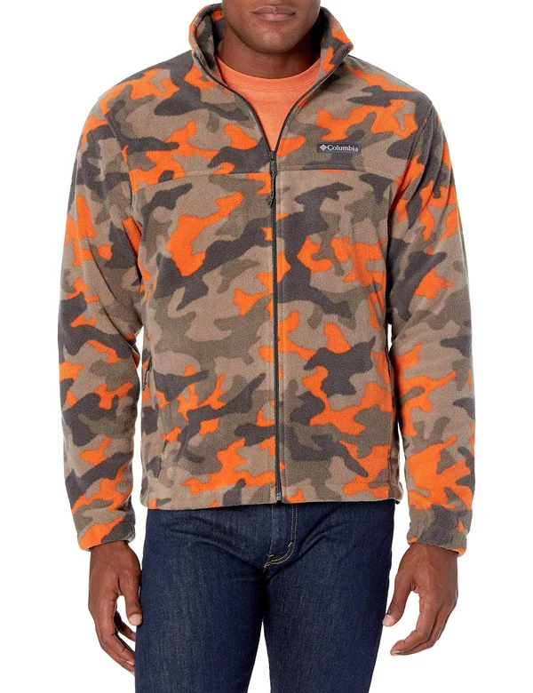 Columbia Men's Steens Mountain Print Jacket - XXL - Orangecamo