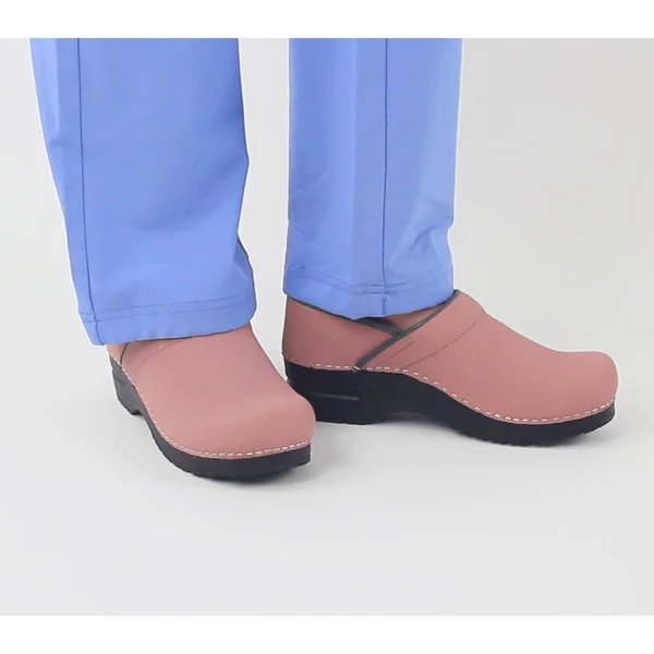 Sanita Signature Textured Oil Pro (Rose) Women's Clog Shoes