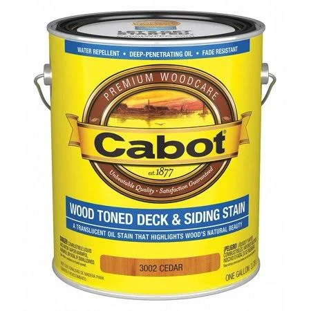 Cabot Stain Flat Clear and Translucent Coating for Wood, Cedar, 1 Gal - 140.0003002.007