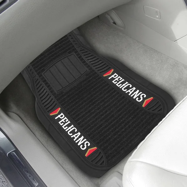 Fanmats - NBA - New Orleans Pelicans 2-pc Deluxe Car Mat Set