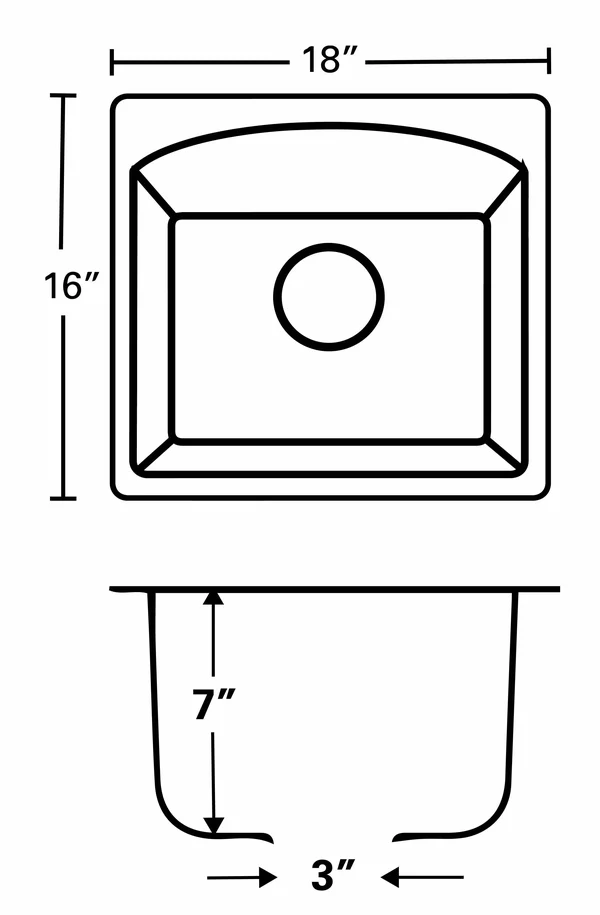 Karran Drop-In or Undermount Quartz Single Bowl Kitchen Sink - White