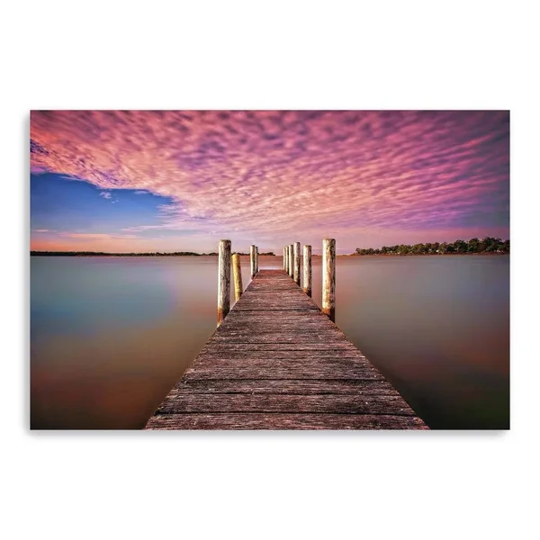 Pink Pier Canvas Giclee