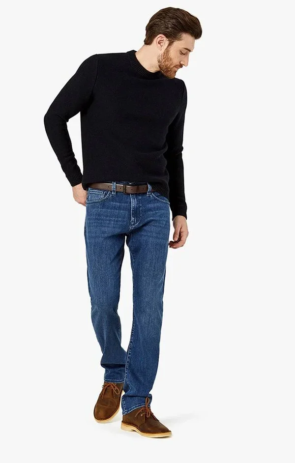 34 Heritage Men's Courage Mid Rise Straight Leg Jeans