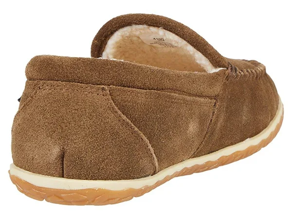 Men's Moccasin Slippers Tilden by Minnetonka 9, Autumn Brown